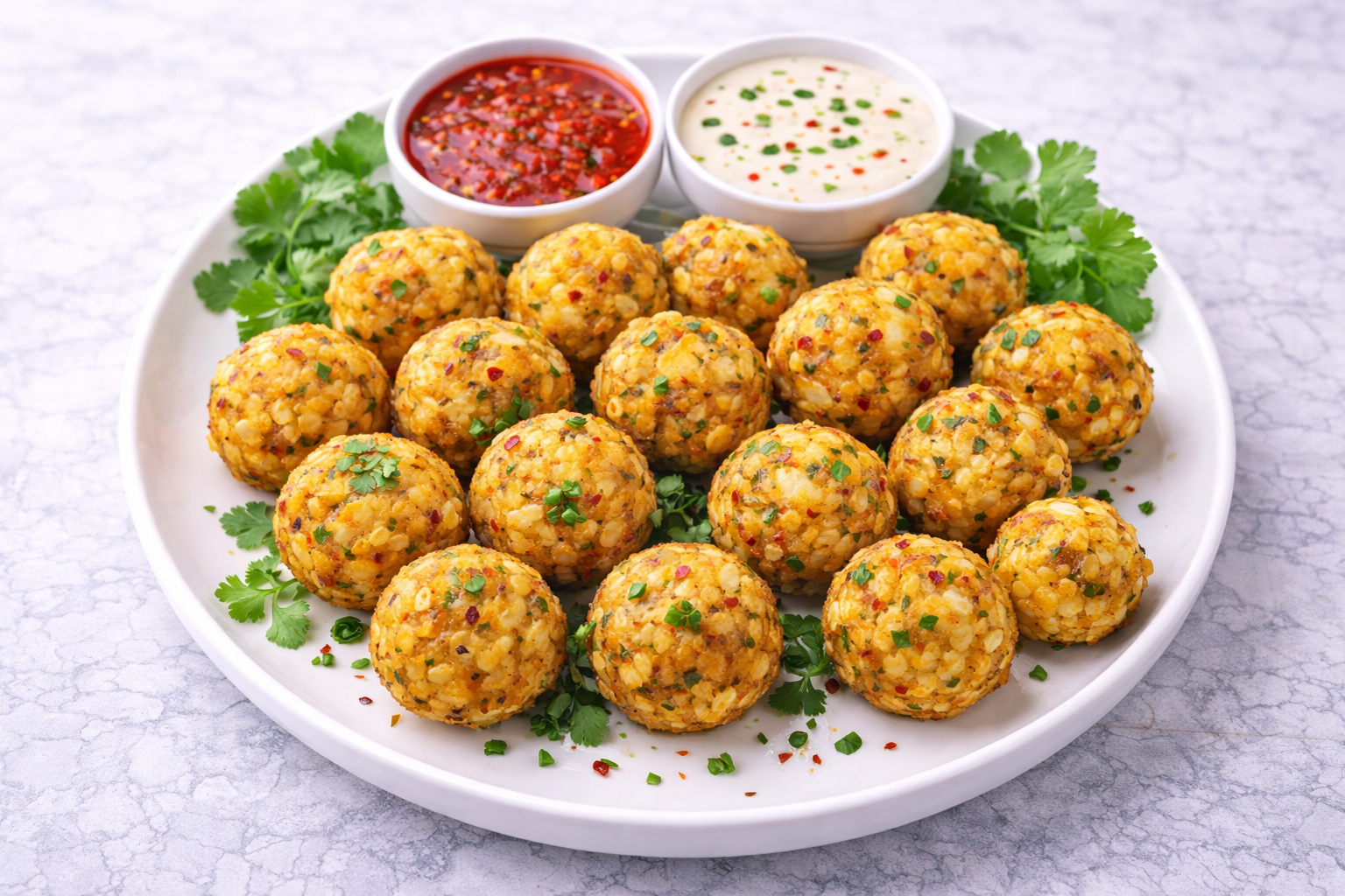 Chilli Garlic Potato Bites